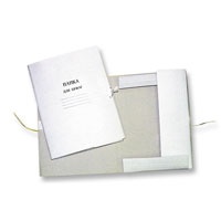 Папка для бумаг белая, с завязками, ЛК-ПД380 п