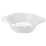 Одноразовые тарелки суповые, КОМПЛЕКТ 100 шт., пластик, 0,5 л, "БЮДЖЕТ", белые, ПС, холодное…