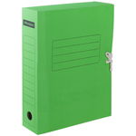Папка архивная OfficeSpace из микрогофрокартона с завязками, 75 мм, зеленый