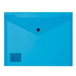 Папка-конверт на кнопке Attache А5 синяя 0,18 мм, 10 шт упак