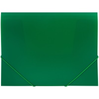 Папка пластиковая с резинками OfficeSpace FE3_327, А4, 500 мкм, зеленая