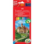 Карандаши цветные с точилкой, Faber-Castell "Замок", 120112, 12 цветов
