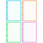 Сменный блок для тетрадей А5, OfficeSpace СБц200к_14427, 4 цвета, дизайнерский блок, 200 листов