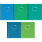 Тетрадь общая ArtSpace "Моноколор. Blue&Green" Т96л_13727, 96 листов, А5 линия, на скрепке
