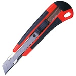 Нож канцелярский BRAUBERG Universal 230919, 3 лезвия в комплекте, автофиксатор, резиновые вставки, 1…