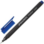 Ручка капиллярная линер BRAUBERG "Carbon", синяя, металлический наконечник, трехгранная, лин…