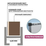 Доска магнитно-маркерная 60&times;90 см лаковое покрытие Attache Economy Ultra Black