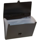 Папка-портфель 13 отделений OfficeSpace F13P1_336, А4, 700мкм, черный