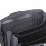 Папка-портфель пластиковая BRAUBERG А4+ 228685, (375х305х60 мм), 4 отделения, 2 кармана, серая