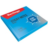 Cтикеры для записей с клеевым краем Berlingo Ultra Sticky LSn_39202, 75х75 мм, синий неон, 80 л