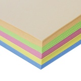 Бумага цветная STAFF &quot;Profit&quot;, А4, 80 г/м2, 100 л. (5 цв. х 20 л.), пастель, для офиса и дома, 110889