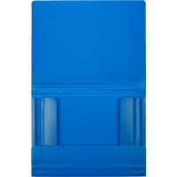 Папка пластиковая А4 с резинками Attache, синяя, 0.6 мм