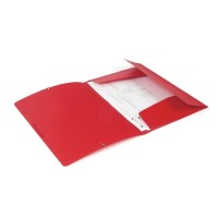 Папка пластиковая А4 с резинками Attache F315/03 красная