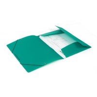 Папка пластиковая А4 с резинками Attache F315/4 зеленая