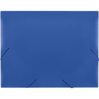 Папка пластиковая А4 с резинками Attache F315/2 синяя