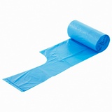 Мешки для мусора с ручками LAIMA ULTRA 60 л, синие, рулон 20 шт., прочные, ПНД 15 мкм, 60х80 см, 607691