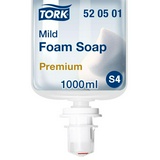 Картридж с жидким мылом Tork S4 520501, 1 л, пенное мягкое прозрачное