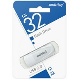 Флеш-диск 32 GB SMARTBUY Scout USB 2.0, белый, SB032GB2SCW