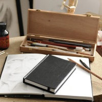 Блокнот для зарисовок Canson Artbook Universal А5, 112 л, без линовки, черный, с фиксирующей резинкой