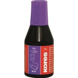 Штемпельная краска KORES 844113 фиолетовая. На водно-масляной основе. 27 мл