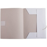 Папка для бумаг белая с завязками OfficeSpace A-PB26_354, немелованная, 280 г/м&sup2;