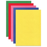 Цветной картон А4 БАРХАТНЫЙ, 5 листов, 5 цветов, ЮНЛАНДИЯ, 128975