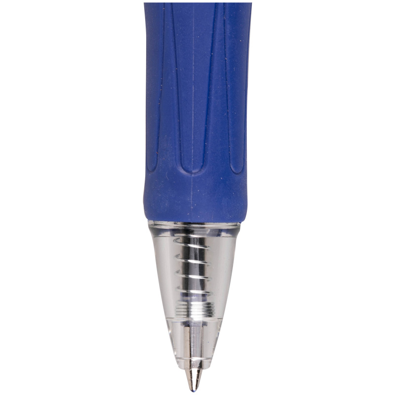 Ручка гелевая Crown CEO Ball АВ-2000R синяя, автоматическая, 0,7 мм