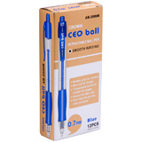 Ручка гелевая Crown CEO Ball АВ-2000R синяя, автоматическая, 0,7 мм