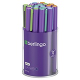 Ручка шариковая Berlingo &quot;Envy&quot; CBp_07990, синяя, 0,7мм, игольчатый стержень, грип, корпус ассорти