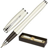 Ручка перьевая Parker Urban Premium Fblue, корпус металлик с гравировкой