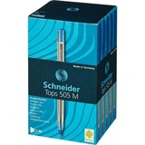 Ручка шариковая одноразовая Schneider Tops 505 M, 1 мм, цвет стержня синий