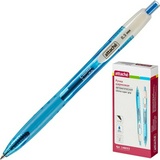 Ручка шариковая Attache Ultima Supergrip, прозрачный корпус, синяя паста, 0.5 мм