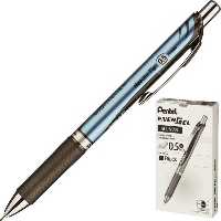 Ручка гелевая Pentel BLN75C EnerGel, черная паста, автоматическая, 0.5 мм