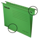 Подвесная папка Esselte Standart 90318, А4 до 250 листов, зеленая, 25 шт упак