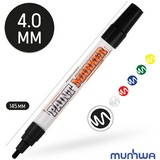 Маркер-краска MunHwa «Industrial»  черный, 4мм, нитро-основа, для промышленного применения,блистер