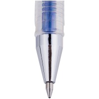 Ручка гелевая Crown HJR-500GSM металлик синяя, 0,7 мм