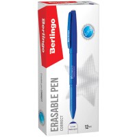 Ручка гелевая Berlingo CGp_60912 Correct синяя, пиши-стирай, 0,6 мм