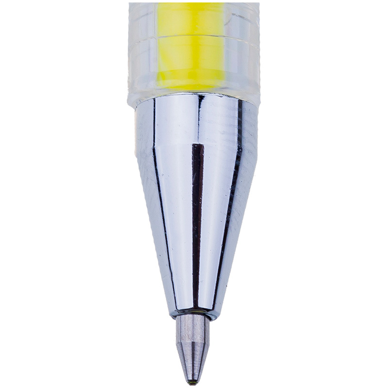 Ручка гелевая Crown Hi-Jell Color HJR-500H, желтая, 0,5 мм