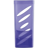 Лоток для бумаг вертикальный СТАММ &quot;Тропик&quot;, тонированный фиолетовый, ширина 110мм