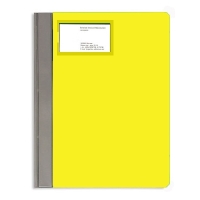 Скоросшиватель пластиковый Bantex Manager 3420/06 желтый, с карманом для визитки A4