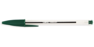 Ручка шариковая BIC Cristal, цвет стержня зелены