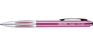 Ручка шариковая автоматическая Attache Exotic, розовый корпус, синяя, 0.5 мм