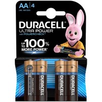 Батарейки Duracell UltraPower AA LR06, алкалиновая, BL4 1,5V 1 шт
