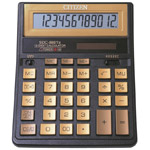 Калькулятор Citizen SDC-888TII Gold 12-разрядный, настольный, золотистый
