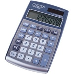 Калькулятор карманный Citizen CPC-112WB, 12 разрядный, серебристый