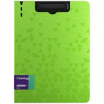 Папка-планшет с зажимом Berlingo "Neon" PPf_93302 А4, пластик (полифом), 1800мкм, зеленый …
