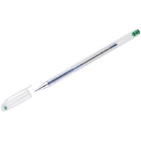 Ручка гелевая Crown Hi-Jell HJR-500B, зеленая, 0,35 мм