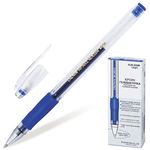 Ручка гелевая Crown HJR-500R, с резиновой манжетой, синяя, 0,5 мм