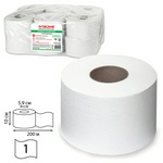 Бумага туалетная ЛАЙМА КЛАССИК 126093, (Система T2), 1-слойная 12 рулонов по 200 метров, цвет белый