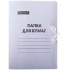Папка для бумаг белая с завязками, мелованная, 300 г/м& ...